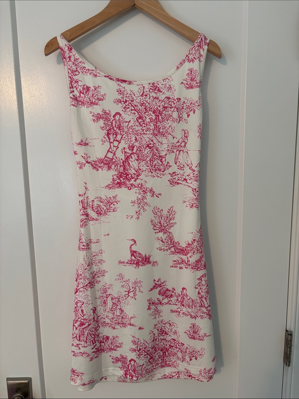 Cider Pink & Ivory Toile Slip Dress, Size XS